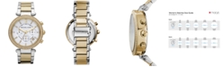 Michael Kors Women's Chronograph Parker Two Tone Stainless Steel Bracelet Watch 39mm MK5626